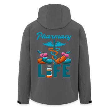 Apotheker Pharmacy Life Apotheke Pharmazie Student - Recycelte Männer Softshell-Jacke von Stanley/Stella - Anthrazit - Hinten - AI Model Male 185 light (185cm)
