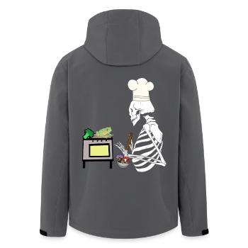 Geister Küche Horror Mitternacht kochen Gourmet - Recycelte Männer Softshell-Jacke von Stanley/Stella - Anthrazit - Hinten - AI Model Male 185 light (185cm)