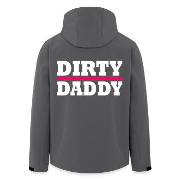 Dirty daddy - Recycelte Männer Softshell-Jacke von Stanley/Stella - Anthrazit - Hinten - AI Model Male 185 light (185cm)