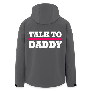 Talk to daddy - Recycelte Männer Softshell-Jacke von Stanley/Stella - Anthrazit - Hinten - AI Model Male 185 light (185cm)