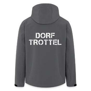 Dorftrottel Dorf Trottel Dorfleben Kerb Dorfdepp - Recycelte Männer Softshell-Jacke von Stanley/Stella - Anthrazit - Hinten - AI Model Male 185 light (185cm)
