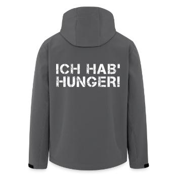 Ich hab Hunger Essen Hungrig Appetit - Recycelte Männer Softshell-Jacke von Stanley/Stella - Anthrazit - Hinten - AI Model Male 185 light (185cm)