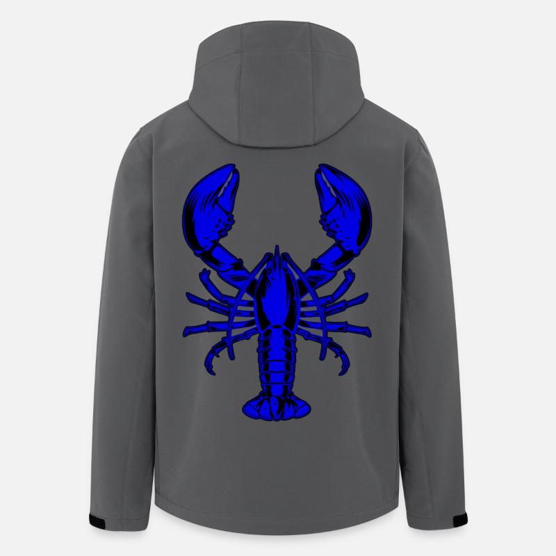Blauer Hummer - Recycelte Männer Softshell-Jacke von Stanley/Stella - Anthrazit