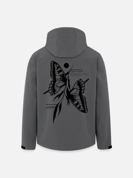 Dovetail Butterfly - Men’s Recycled Softshell Jacket by Stanley/Stella - anthracite