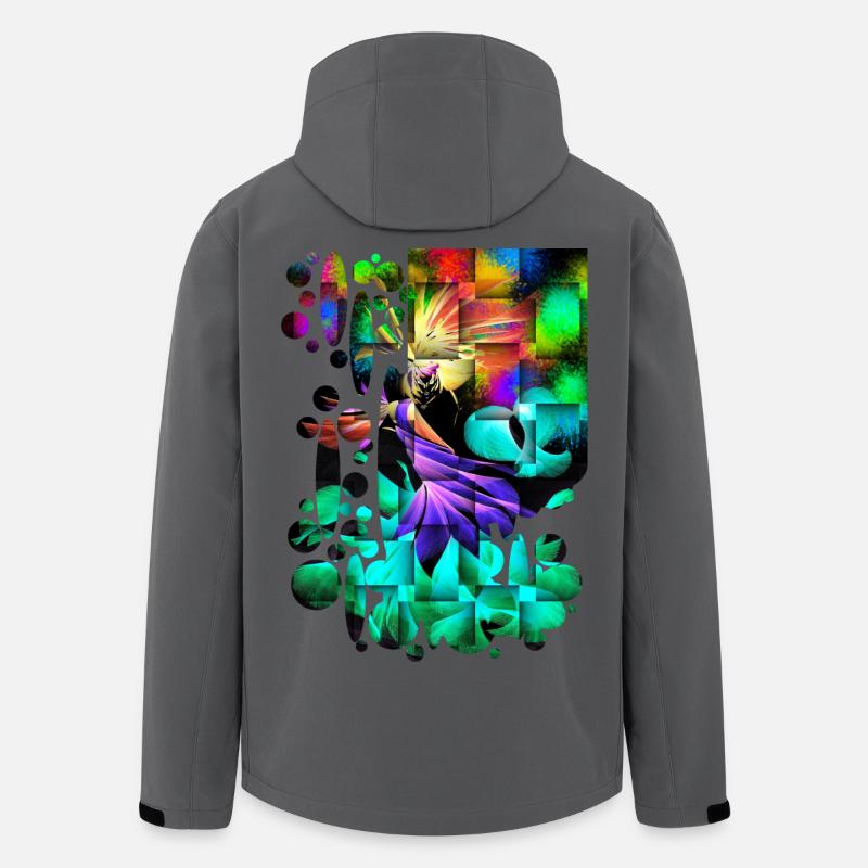 Fantasy Dance Fireworks - Men’s Recycled Softshell Jacket by Stanley/Stella - anthracite