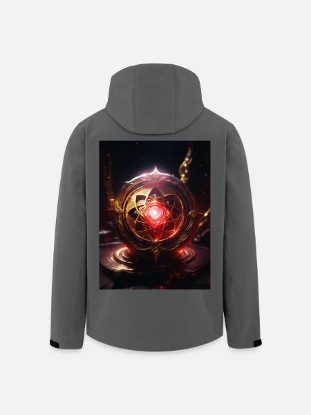 Wurzelchakra – Muladhara: Feuer der Erde - Recycelte Männer Softshell-Jacke von Stanley/Stella - Anthrazit