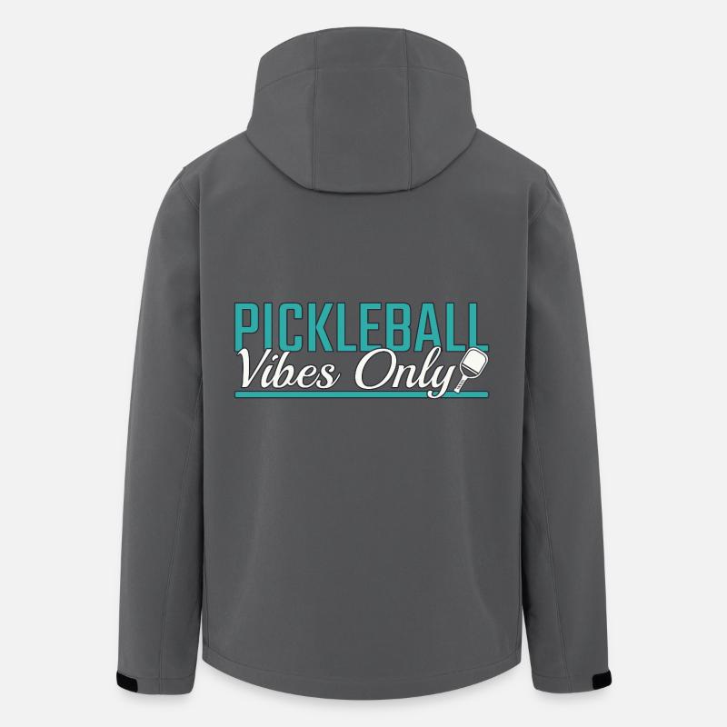 Pickleball vibes only - Recycelte Männer Softshell-Jacke von Stanley/Stella - Anthrazit