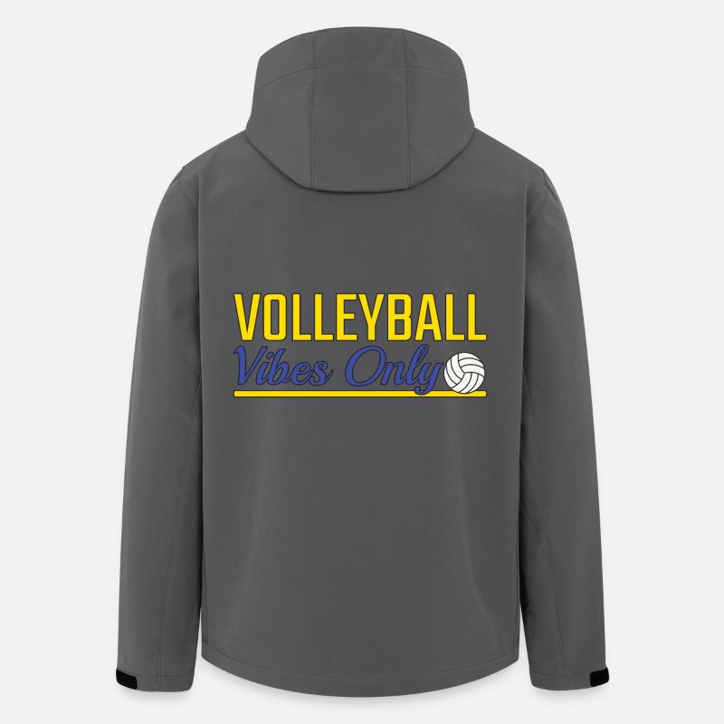 Volleyball vibes only - Recycelte Männer Softshell-Jacke von Stanley/Stella - Anthrazit