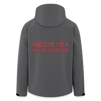 Driving Instructor Trust me Drive Tutor - Recycelte Männer Softshell-Jacke von Stanley/Stella - Anthrazit - Hinten - AI Model Male 185 light (185cm)