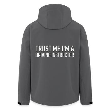 Driving Instructor Trust me Drive Tutor - Recycelte Männer Softshell-Jacke von Stanley/Stella - Anthrazit - Hinten - AI Model Male 185 light (185cm)