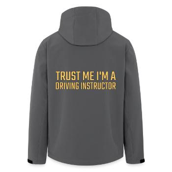 Driving Instructor Trust me Drive Tutor - Recycelte Männer Softshell-Jacke von Stanley/Stella - Anthrazit - Hinten - AI Model Male 185 light (185cm)