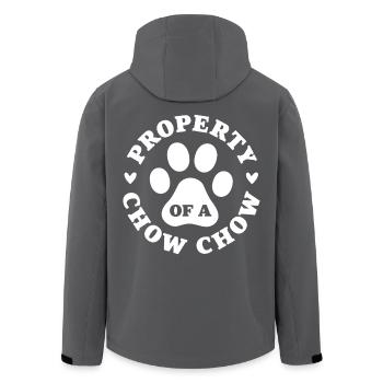 Eigenschaft eines Chow Chows - Recycelte Männer Softshell-Jacke von Stanley/Stella - Anthrazit - Hinten - AI Model Male 185 light (185cm)