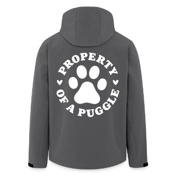 Eigenschaft eines Puggle - Recycelte Männer Softshell-Jacke von Stanley/Stella - Anthrazit - Hinten - AI Model Male 185 light (185cm)
