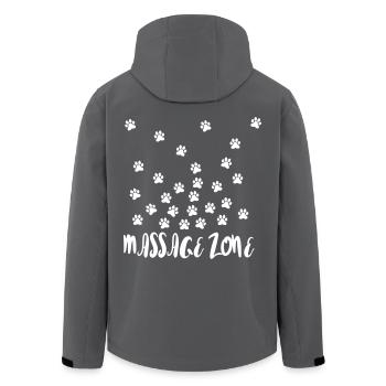 Massage Zone - Recycelte Männer Softshell-Jacke von Stanley/Stella - Anthrazit - Hinten - AI Model Male 185 light (185cm)