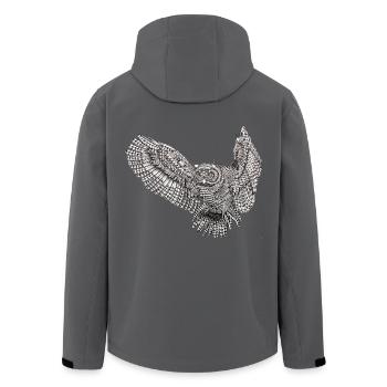 flyingowl - Recycelte Männer Softshell-Jacke von Stanley/Stella - Anthrazit - Hinten - AI Model Male 185 light (185cm)