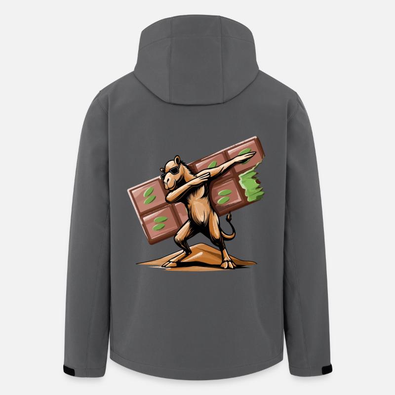 Dabbing dromedary and Dubai vibes - Men’s Recycled Softshell Jacket by Stanley/Stella - anthracite