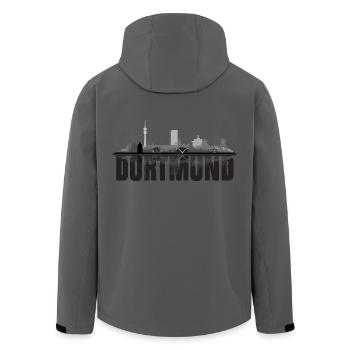 Dortmund 02 - Recycelte Männer Softshell-Jacke von Stanley/Stella - Anthrazit - Hinten - AI Model Male 185 light (185cm)