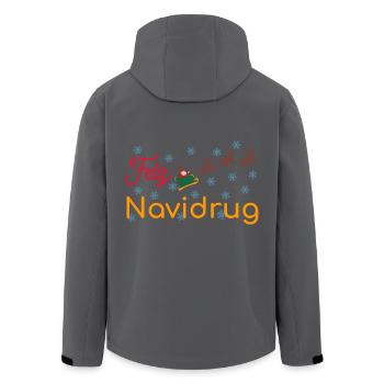Apotheke Feliz Navidrug Weihnachten - Recycelte Männer Softshell-Jacke von Stanley/Stella - Anthrazit - Hinten - AI Model Male 185 light (185cm)