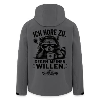 Geschenk für Kollegen Sarkasmus Humor  - Recycelte Männer Softshell-Jacke von Stanley/Stella - Anthrazit - Hinten - AI Model Male 185 light (185cm)