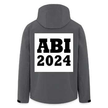 Abi 2024 - Recycelte Männer Softshell-Jacke von Stanley/Stella - Anthrazit - Hinten - AI Model Male 185 light (185cm)