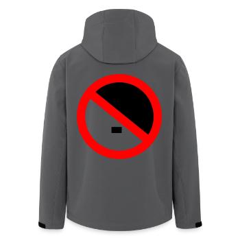 Gegen rechts - gegen nazis - Recycelte Männer Softshell-Jacke von Stanley/Stella - Anthrazit - Hinten - AI Model Male 185 light (185cm)