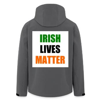 Irish lives matter - Recycelte Männer Softshell-Jacke von Stanley/Stella - Anthrazit - Hinten - AI Model Male 185 light (185cm)