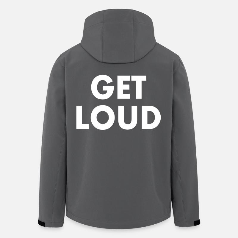 Get loud - Recycelte Männer Softshell-Jacke von Stanley/Stella - Anthrazit