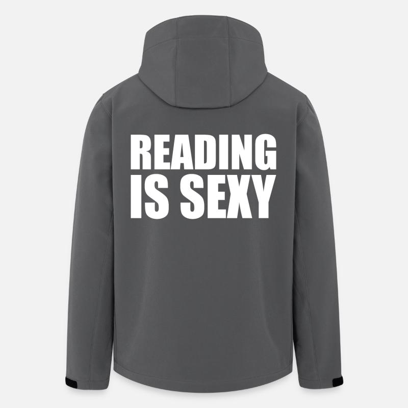 Reading is sexy - Men’s Recycled Softshell Jacket by Stanley/Stella - anthracite