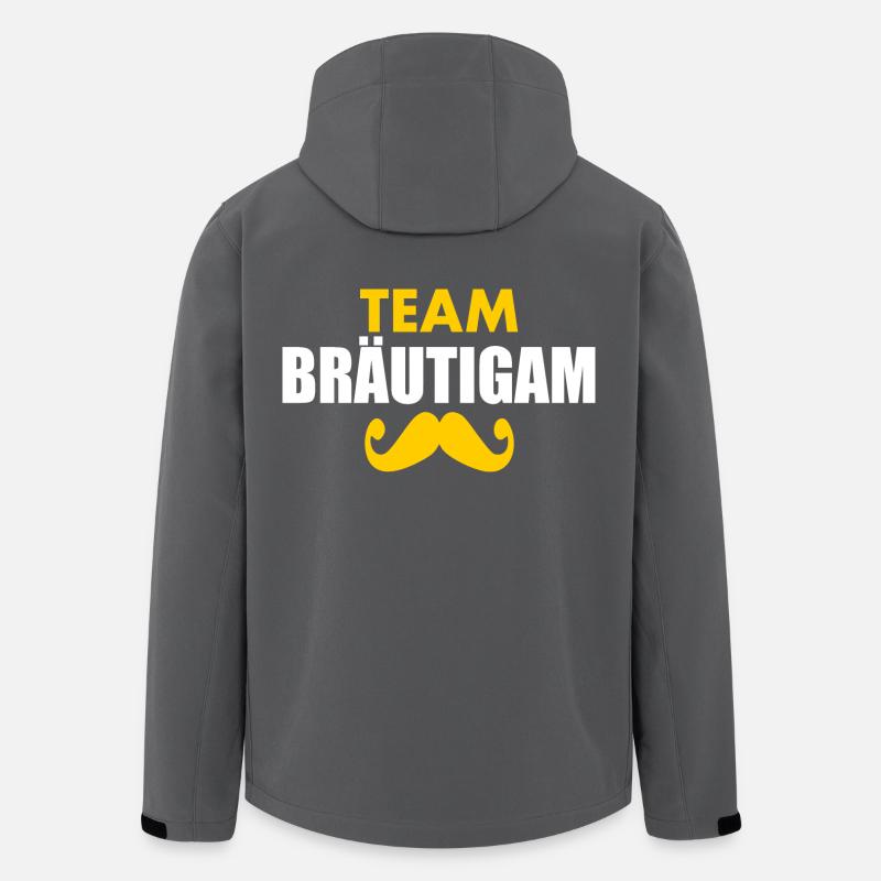 Team bräutigam - Recycelte Männer Softshell-Jacke von Stanley/Stella - Anthrazit