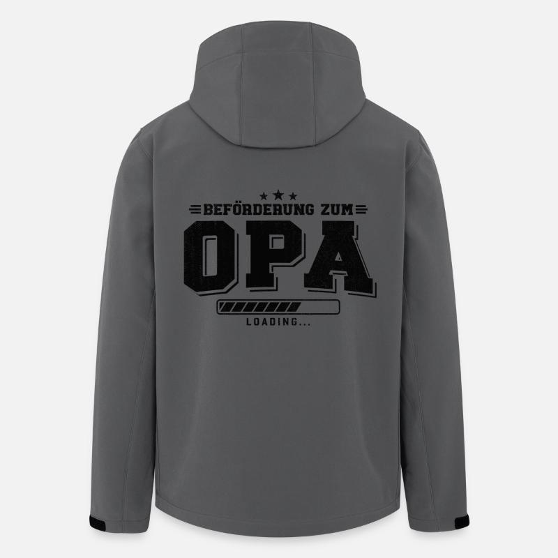 Beförderung zum Opa loading - Recycelte Männer Softshell-Jacke von Stanley/Stella - Anthrazit
