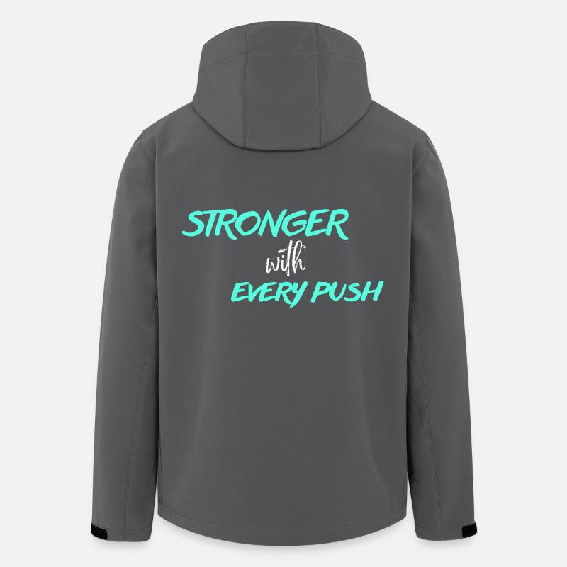 Training - Recycelte Männer Softshell-Jacke von Stanley/Stella - Anthrazit