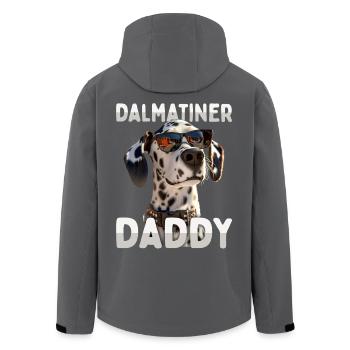 Dalmatiner Daddy Hunde Papa Vater Vatertag Dad - Recycelte Männer Softshell-Jacke von Stanley/Stella - Anthrazit - Hinten - AI Model Male 185 light (185cm)
