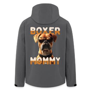Deutscher Boxer Mom Mama Muttertag Boxer Mommy - Recycelte Männer Softshell-Jacke von Stanley/Stella - Anthrazit - Hinten - AI Model Male 185 light (185cm)