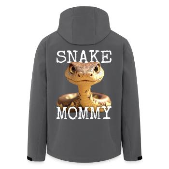 Snake Mommy Mama Schlange Muttertag Schlangen Mom - Recycelte Männer Softshell-Jacke von Stanley/Stella - Anthrazit - Hinten - AI Model Male 185 light (185cm)