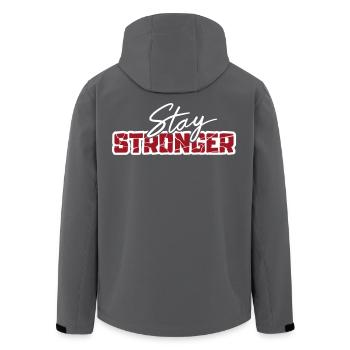 Stay stronger - Recycelte Männer Softshell-Jacke von Stanley/Stella - Anthrazit - Hinten - AI Model Male 185 light (185cm)
