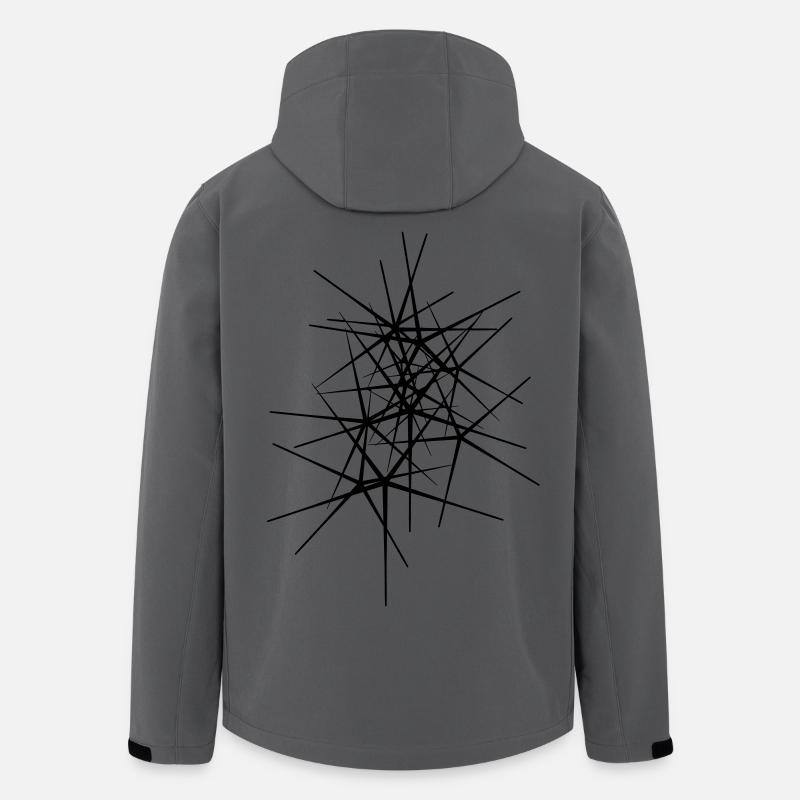 Spikes - Recycelte Männer Softshell-Jacke von Stanley/Stella - Anthrazit