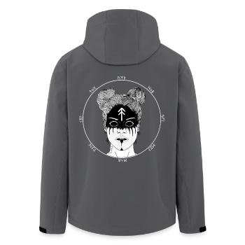 Mia - Recycelte Männer Softshell-Jacke von Stanley/Stella - Anthrazit - Hinten - AI Model Male 185 light (185cm)
