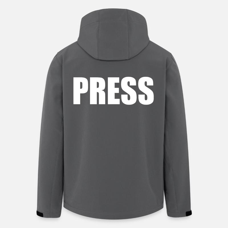 Press - Recycelte Männer Softshell-Jacke Discoverer von Stanley/Stella - Anthrazit