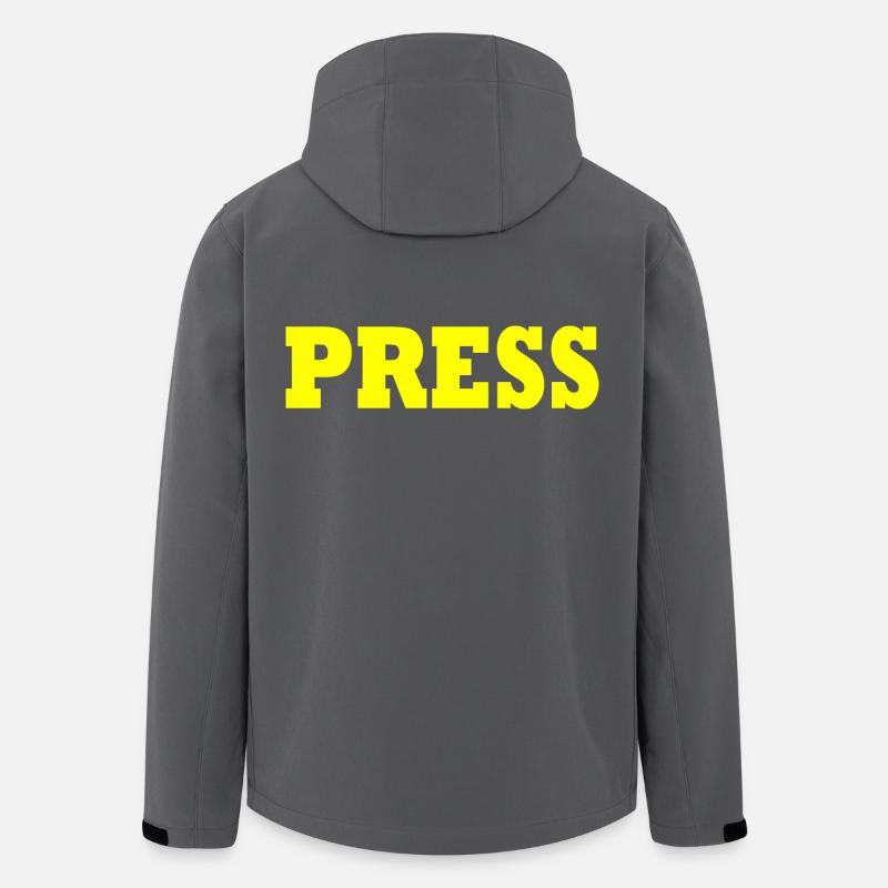 Presse - Recycelte Männer Softshell-Jacke von Stanley/Stella - Anthrazit