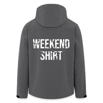Weekend Shirt - Recycelte Männer Softshell-Jacke von Stanley/Stella - Anthrazit - Hinten - AI Model Male 185 light (185cm)