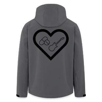 Sex drugs and rockn roll 1 - Recycelte Männer Softshell-Jacke von Stanley/Stella - Anthrazit - Hinten - AI Model Male 185 light (185cm)