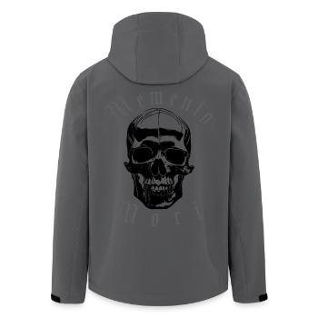 Memento Mori Skull - Recycelte Männer Softshell-Jacke von Stanley/Stella - Anthrazit - Hinten - AI Model Male 185 light (185cm)