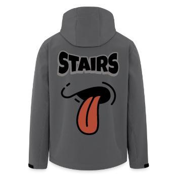 Steps... - Men’s Recycled Softshell Jacket by Stanley/Stella - anthracite - Back - AI Model Male 185 light (185cm)