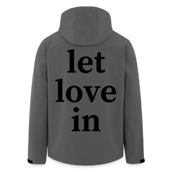 Let Love In | Minimum Odds - Men’s Recycled Softshell Jacket by Stanley/Stella - anthracite - Back - AI Model Male 185 light (185cm)