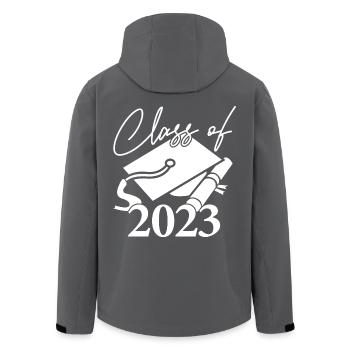 Klasse von 2023 Abschlussfeier Geschenk für ihn und sie - Recycelte Männer Softshell-Jacke von Stanley/Stella - Anthrazit - Hinten - AI Model Male 185 light (185cm)