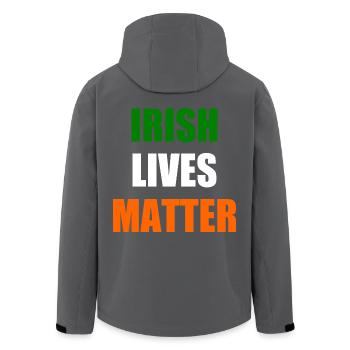 Irish lives matter - Recycelte Männer Softshell-Jacke von Stanley/Stella - Anthrazit - Hinten - AI Model Male 185 light (185cm)