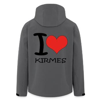 I Love Kirmes - Recycelte Männer Softshell-Jacke von Stanley/Stella - Anthrazit - Hinten - AI Model Male 185 light (185cm)