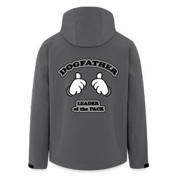 dogfather - leader of the pack - Recycelte Männer Softshell-Jacke von Stanley/Stella - Anthrazit - Hinten - AI Model Male 185 light (185cm)