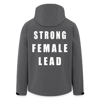 strong women lead - Recycelte Männer Softshell-Jacke von Stanley/Stella - Anthrazit - Hinten - AI Model Male 185 light (185cm)
