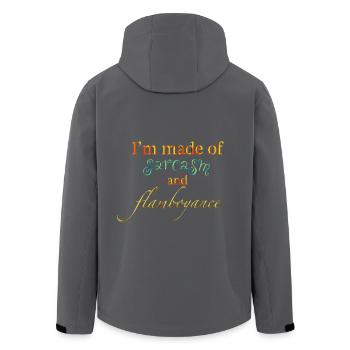 Sarkasmus und Extravaganz - Recycelte Männer Softshell-Jacke von Stanley/Stella - Anthrazit - Hinten - AI Model Male 185 light (185cm)